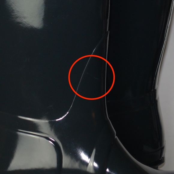 NEW Hunter Original Short Gloss Rain Boots Grey 11 - Picture 6 of 6